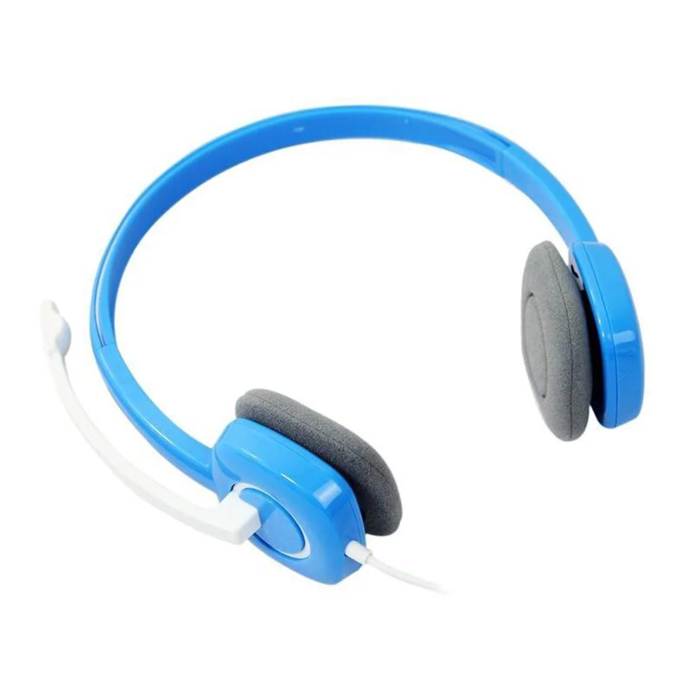 Logitech H150 Dual 3 5mm Wired Headphone Stereo Over Ear Headset Gaming Earphone with Microphone for Computer PC Desktop