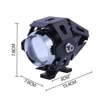 

New 2 Pcs U5 Motorcycle LED Headlight Driving Fog Light Super Bright External Spot Bulb Lamp Motorbike Accessories Motor Parts