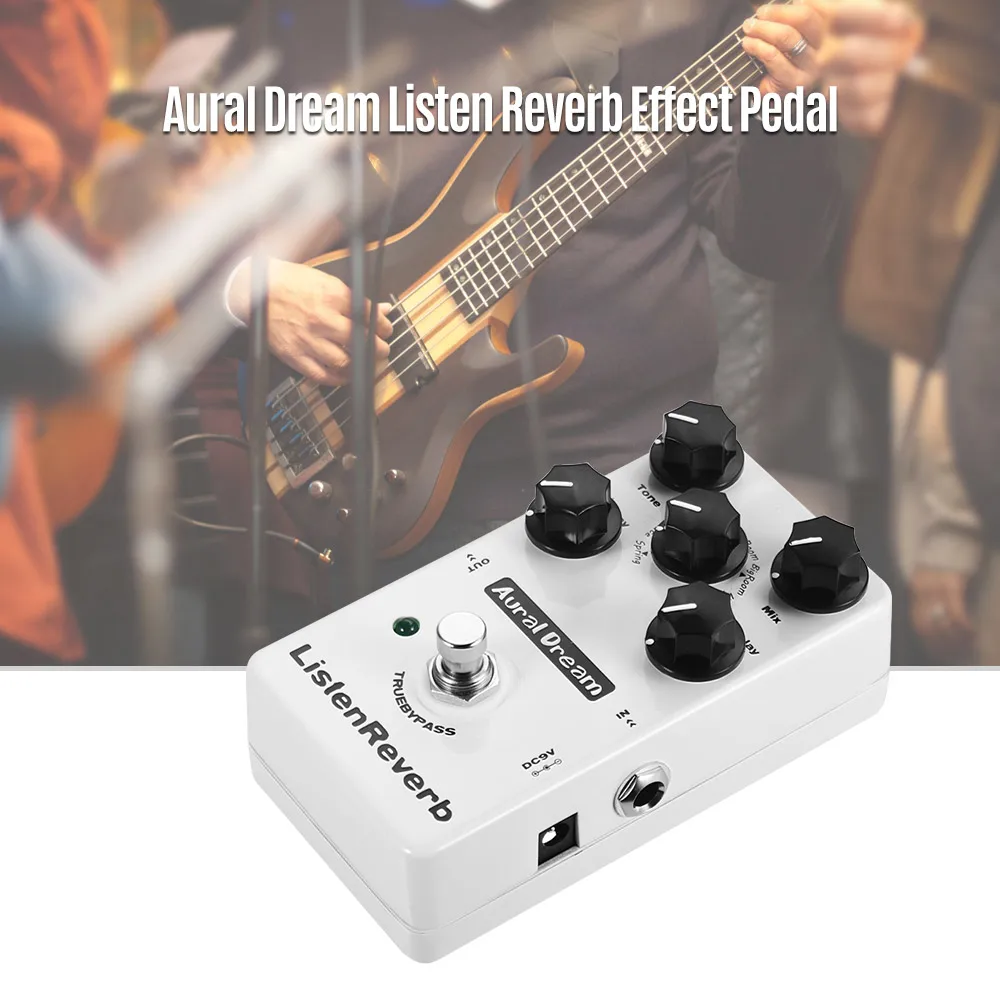 Aural Dream эффекты электрогитары педаль блок эффектов для гитары аксессуары для гитары с 8 Rever эффектами настоящие БАЙПАСНЫЕ педали