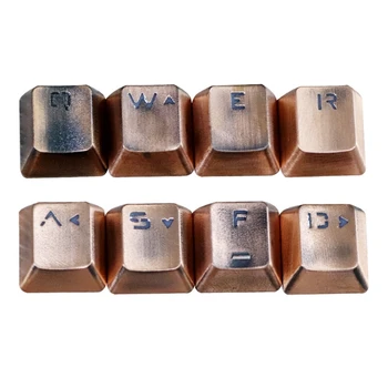

Replaceable Metal Keycap Lettering Keys Mechanical Keyboard Cross Shaft Key Cap