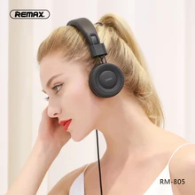 Remax проводные наушники с микрофоном Hi Fi звуковой микрофонный 3 5
