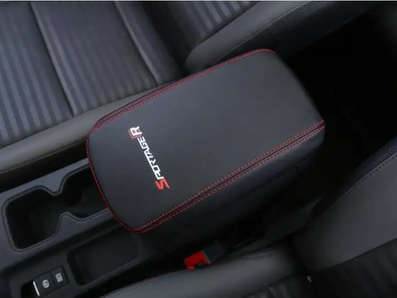Для KIA нового поколения Sportage подлокотник коробка Крышка Особый подлокотник коробка внутренняя кожаная крышка Защитная Подушка украшение