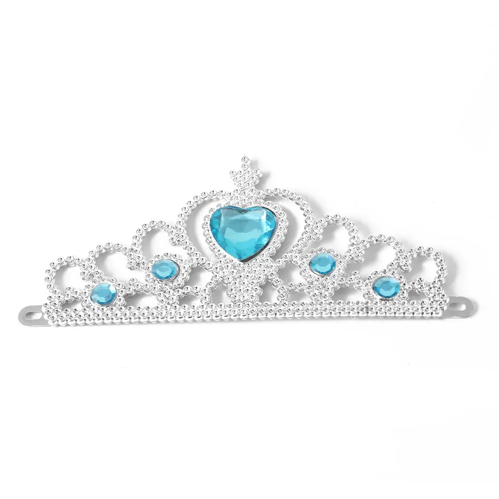 Замороженная Эльза Анна тиара Принцесса парик с короной палочка перчатки Рождество Косплей Эльза набор