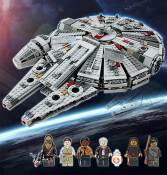 

STAR WARS Millennium 79211 Falcon Compatible lepinglys 75257 Building Blocks Bricks Education Christmas Birthday Kid toys Gift