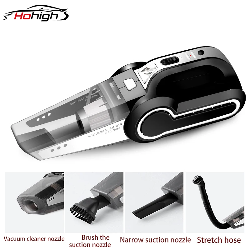 US $35.67 120W 4 In 1 Multi Function Portable Car Handheld Vacuum Cleaner Pointer Display Dual Use Car Auto Inflatable Pump Air Compre