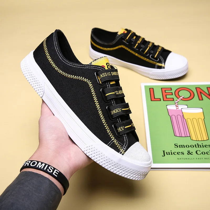 

Canvas Shoes New Style Japanese-style-Style Fashion Breathable Anti-slip Versatile Men Sneakers Campus Students Cool Umbrella Cl