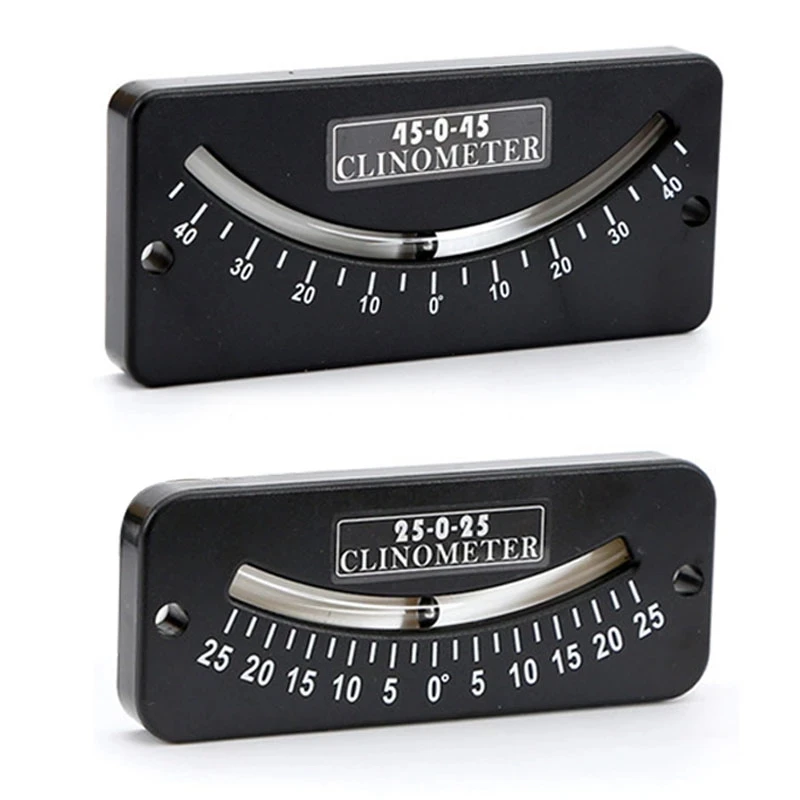 25 0 25 Inclinometer 45 0 45 Tilt Gauge Slope Locator Dual Scale Multi Purpose Angle Indicator Trail Inclinometer