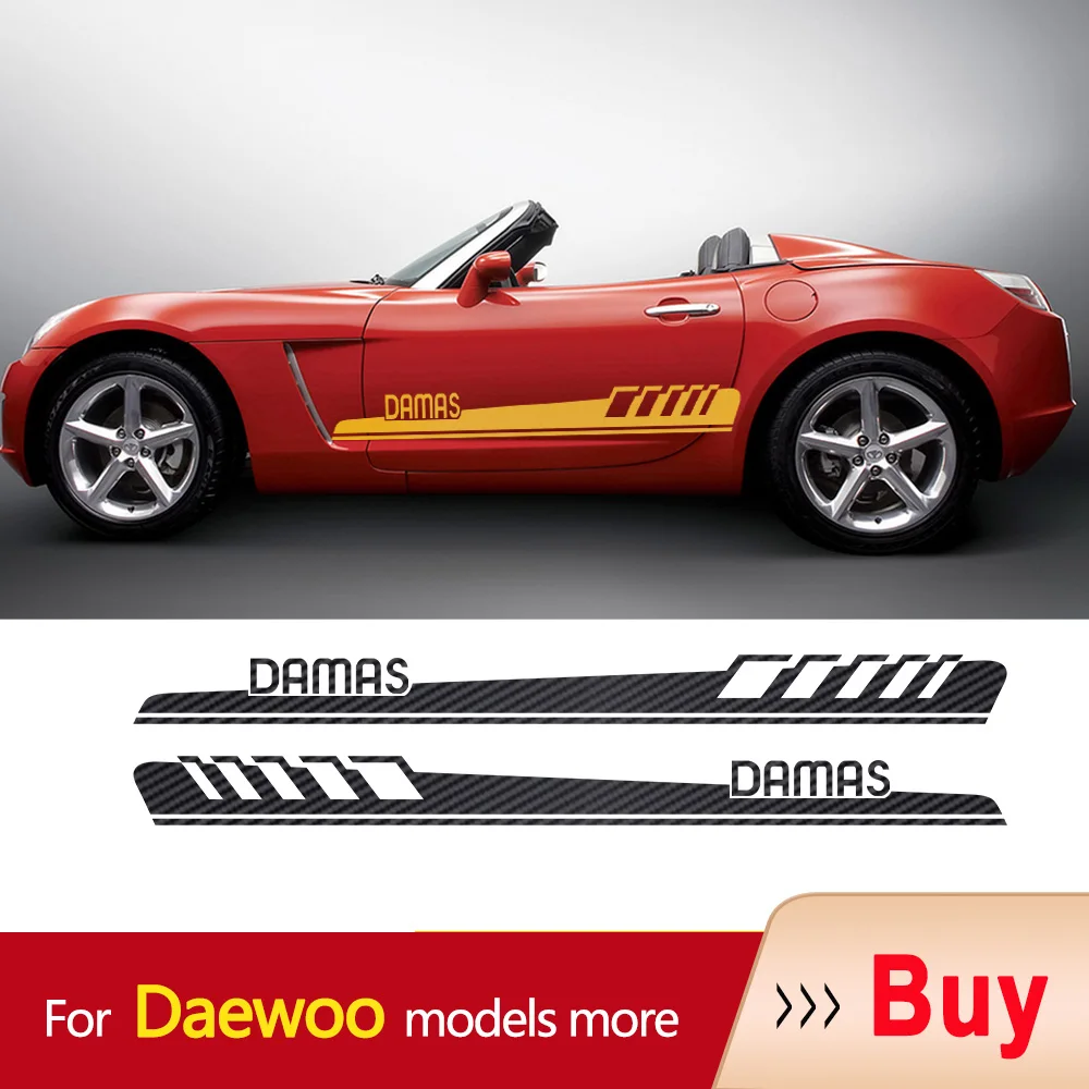 Car Side Stickers Body Stripes Vinyl Decal For Daewoo Damas G2X Gentra Kalos Lacetti Lanos Leganza Matiz Nexia Nubira Rezzo Tico |