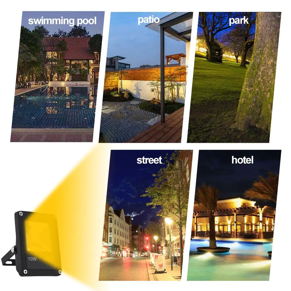 Floodlight Led RGB 10W 20W 30W 50W AC85-265V Waterproof Led Spotlight Outdoor Lighting Landscape Lighting With Memory Features