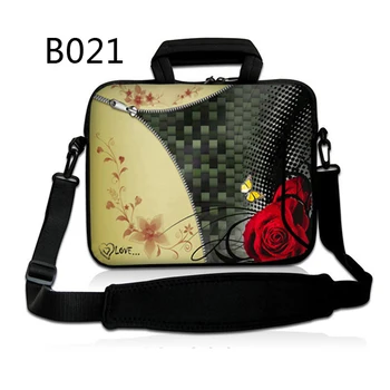 

Zip Rose 11.6 12 Laptop Shoulder Bag For Macbook Air 11 Surface Pro 3 Computer Neoprene Bag For 7 10 12 13 15 17 inch Mini PC