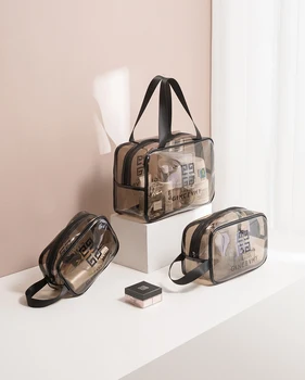 

Transparent Makeup Bag PVC Women Zipper Transparent Cosmetic Bag Beauty Bag Cosmetic Bag Make Up Bag Storage Bathtub Wash Bag