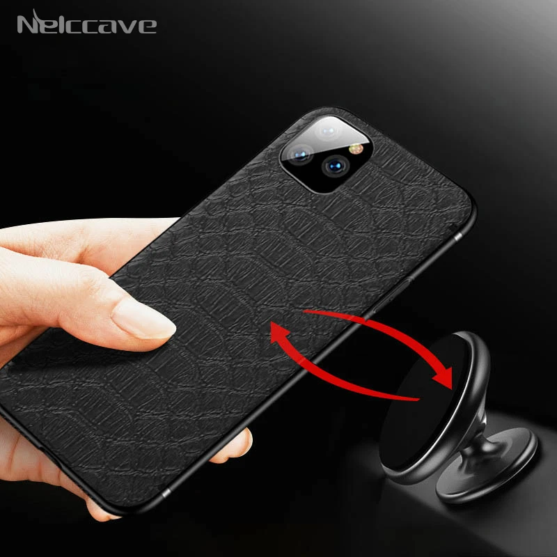 Magnetic Crocodile Texture PU Leather Phone Case For iPhone 11 Pro XS Max XR X 8 7 6 6S Plus Funda protection Ultra Thin Cover | Мобильные
