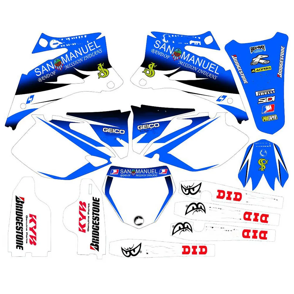 Full set of 3M Stickers Motorcycle Graphics Decals For yamaha YZ250F YZ450F YZF250 YZF450 2006 2007 2008 2009 YZF 250 450YZF | Автомобили