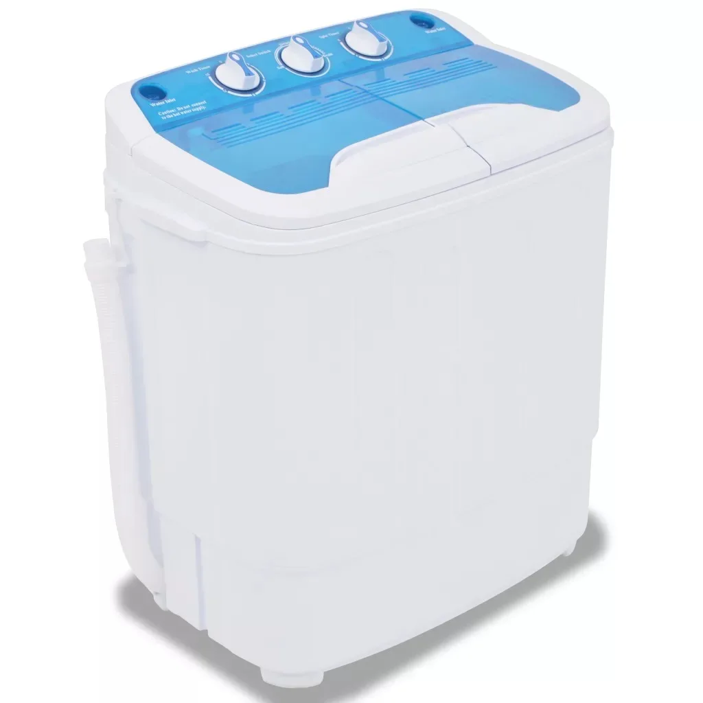 

VidaXL 5.6 Kg Mini Washing Machine With Basket And Feed Pipe Portable Cleaning Caddies For Home Use Easy Washing Camping Tool