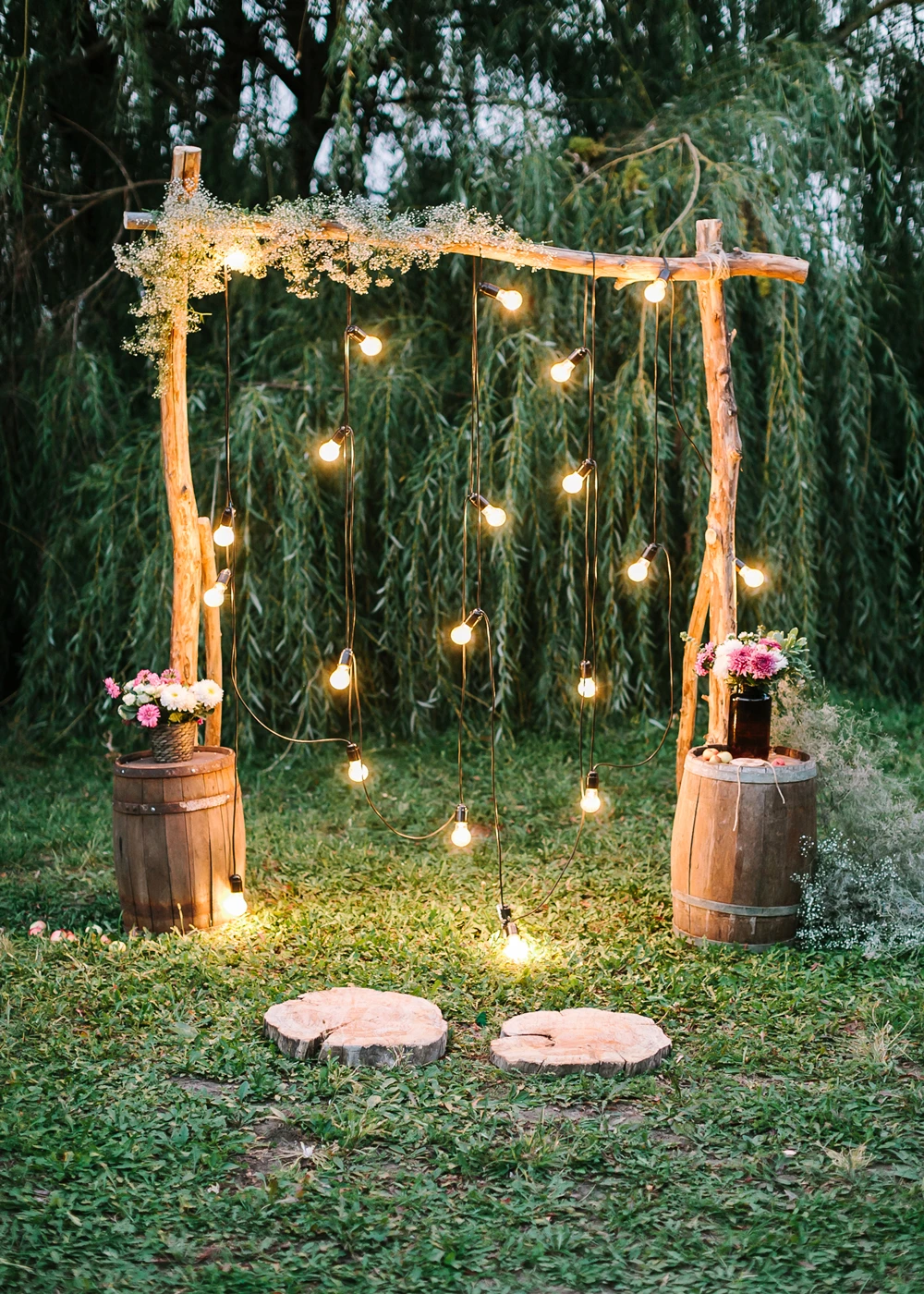 Светильники Lyavshi с изображением гирлянды для ворота Фотофон свадебной съемки в