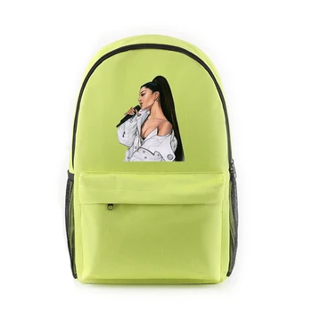 

canvas harajuku Printed Cool Kpop Backpack Ariana Grande Singer Fashion with zipper New Shoulder College Style Travel Backpack