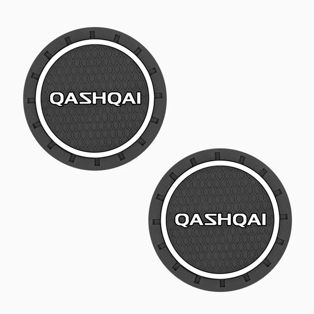 Car Cup Holder 2PCS Anti-slip Pad Mat For NISSAN QASHQAI J10 J11 2011 2008