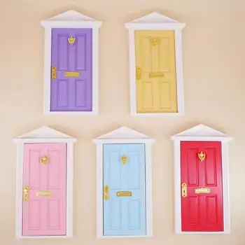 

Kuulee 1:12 Mini Simulate Door Play House Accessories Doll for House Decor