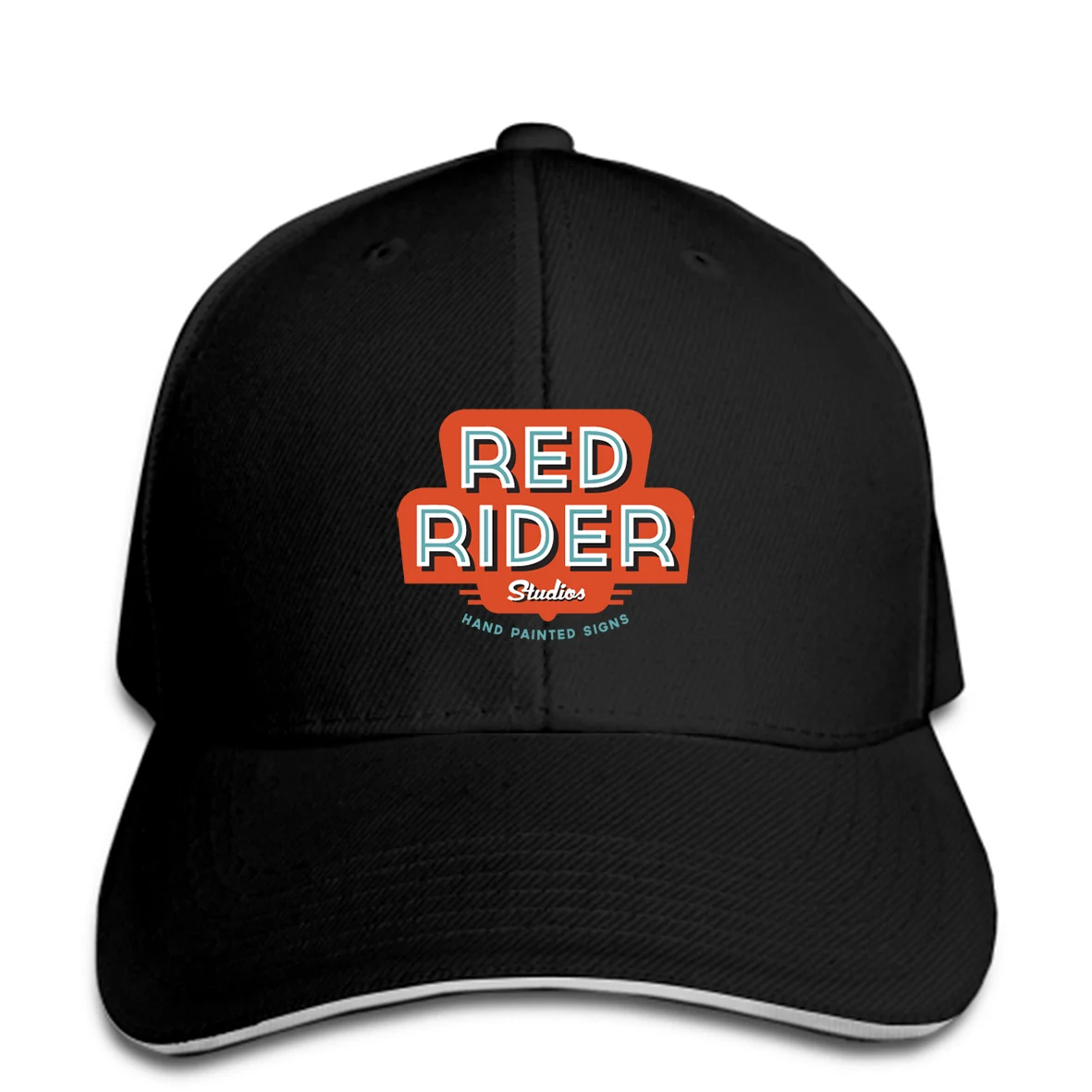 Мужская бейсболка Red Rider Studio, ручная роспись, бейсболка, женская кепка, остроконечная