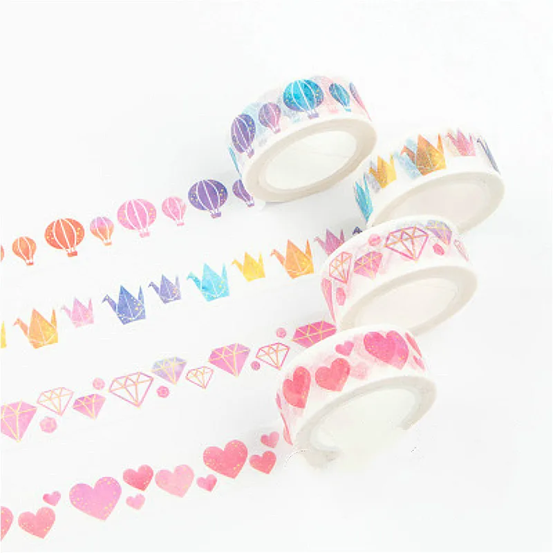 

1piece Cartoon Washi Tape DIY Beautiful Colorful Decoration for Scrapbooking Delicate Fantasy Masking Tape Adhesive Tape