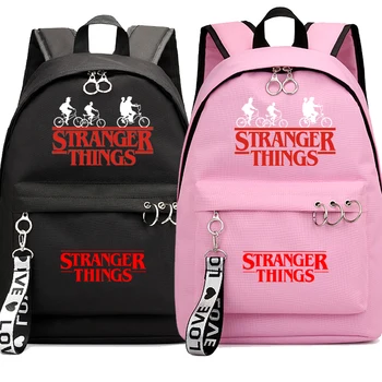 

New Stranger Things Backpack Students Daily Canvas Bag Casual Beautiful Women Mochila High Quality Boy Girl School Rucksack