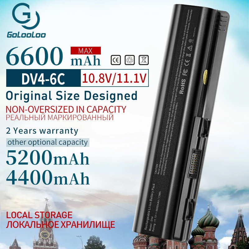 Golooloo 6 ячеек ноутбук Батарея для Pavilion DV4 DV5 DV6 DV6T G50 G61 для hp Compaq CQ50 CQ71 CQ70 CQ61 CQ60 CQ45