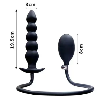 50cm*14cm Inflatable Dildo Anal Plug Built-in pillar Huge Butt Plug Vagina Anus Expansion Prostate Massage Ass Dilator Sex Toy 5