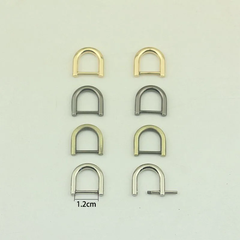 

5pcs Inner Dia 12mm Metal O D Ring Removable Screws Buckle Handbag Connection Bag Hardware Clasp Hook Accessories