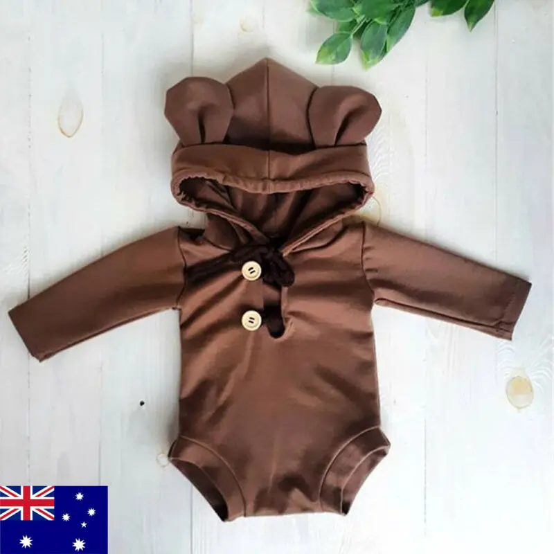 Pudcoco 0-18M младенец для малыша младенца новорожденного мальчика девочки с капюшоном комбинезон боди печать верхняя одежда с животными Одежда
