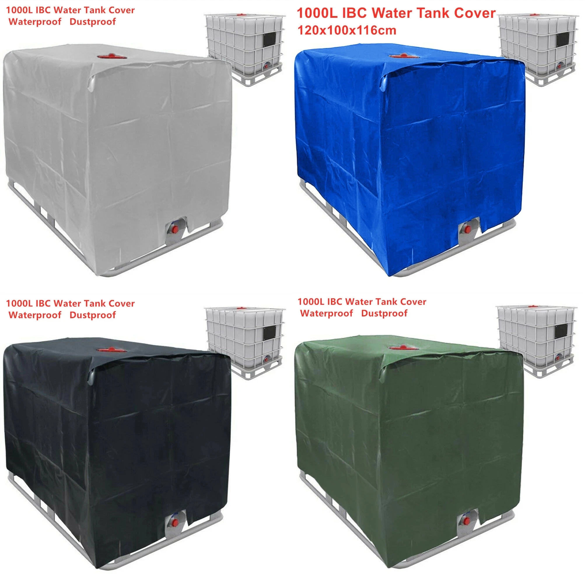 IBC Water Tank Cover for 275 Gallon Tote Cover Prevent Algae IBC Tank Fittings ibc tank cover water tank cover tote water tank cover