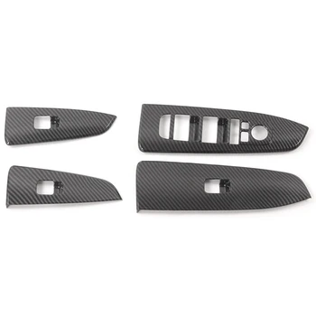 

Car Armrest Window Glass Lift Button Decoration Panel Cover Trim for Kia Forte Cerato K3 2019 2020 Carbon Fiber ABS