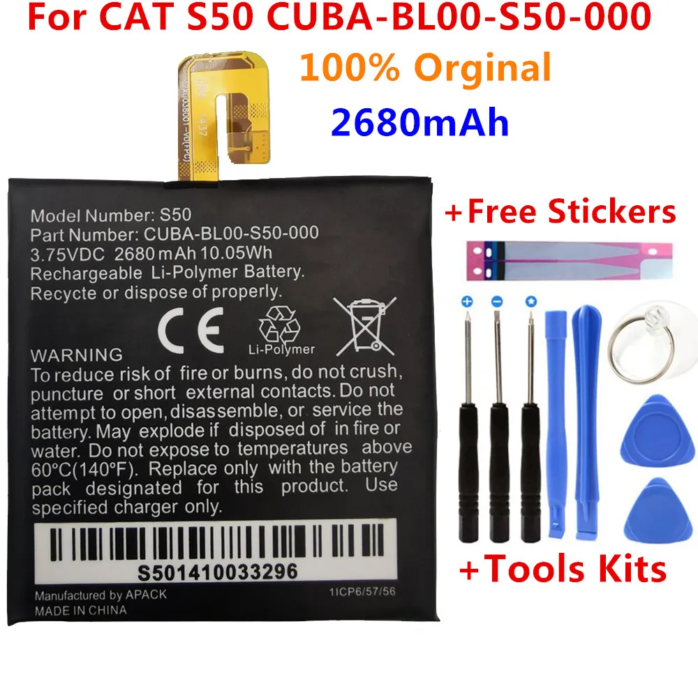 Сменный аккумулятор для Caterpillar Cat S40 S50 S60 CUBA-BL00-S50-000 458002-S40 APP-12F-F57571-CGX-111 батареи