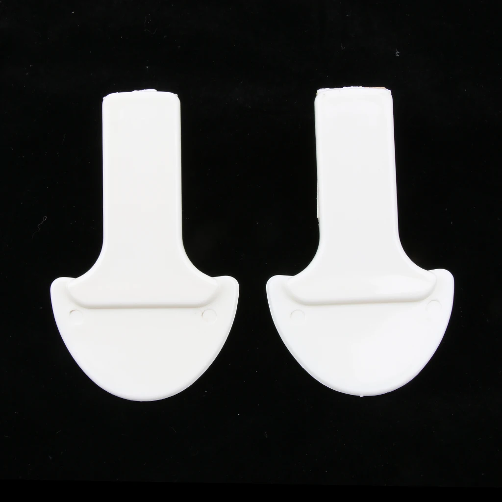 2 Pieces Plastic Avoid Touching Self Adhesive Sanitary Toilet Seat Cover Lifter Lower Lid Handle Holder for Bathroom Home Hotel