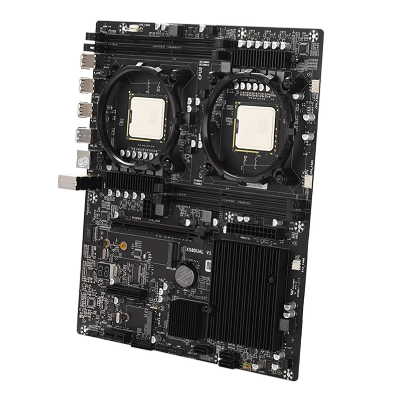 X58 Motherboard Dual LGA1366 Motherboard L5520 DDR3 4-Channel 1066Mhz Maximum Support 128G E-ATX USB 3.0 X58 Motherboard best motherboard for office pc