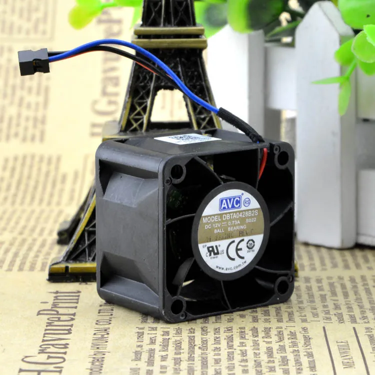 Original FOR AVC DBTA0428B2S 40284CM 4cm 12V 0.73A Double Ball Cooling Fan