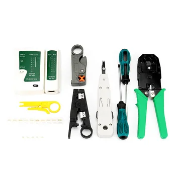 

LAN Network Ethernet Repair Cable Tester Crimper Plier Tool Kit Cat5 RJ45 A2H6