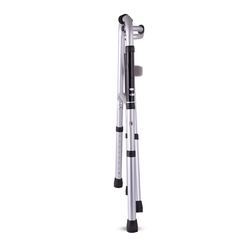 Elderly Aluminum Alloy Walker 8 Height Ajustable Foldable Walking Stick For Disabled Four-legged Crutches Walking Aids images - 6