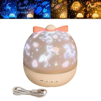 

Starry Sky Night Light Planet with Music Magic Projector LED Lamp Colorful Rotate Flashing Star Lights Children Bedroom Decor