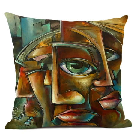 Vagrant Art Картина маслом наволочка 45x45 см Лен гостиная диван декоративная наволочка для подушки офисные аксессуары для кафе подушка