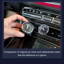 Auto Klok Fit Voor Mercedes Benz W205 W213 Glc Auto Mode Horloge Automobiel Quartz Mechanica Klok Horloge Vervang Tijd Display