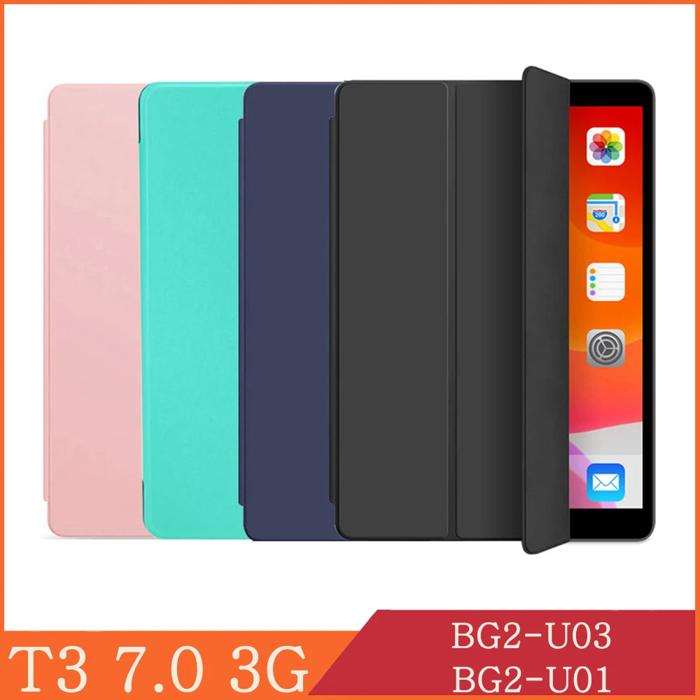 

Tablet Case for Huawei MediaPad T3 7 3G BG2-U03 BG2-U01 Funda Ultra Slim Cover for Honor Play Tablet 2 T3 7.0 3G Stand Coque