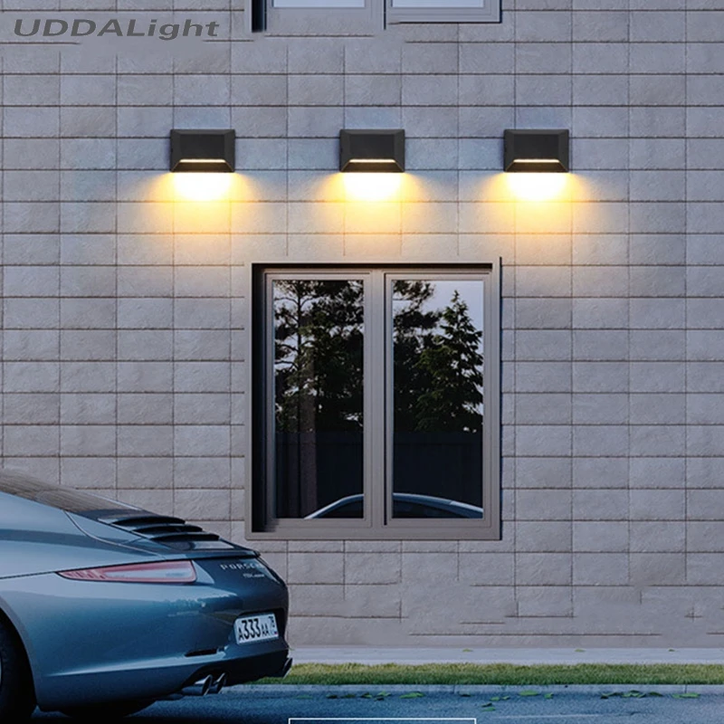 BLACK SMD LED waterproof outdoor lighting 5W led outdoor wall light