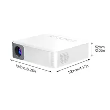 Leisure MINI Projector 1080P Support WiFi Synchronize Smart Phone Screen 200"Mini Projector Work with TV Stick PS4