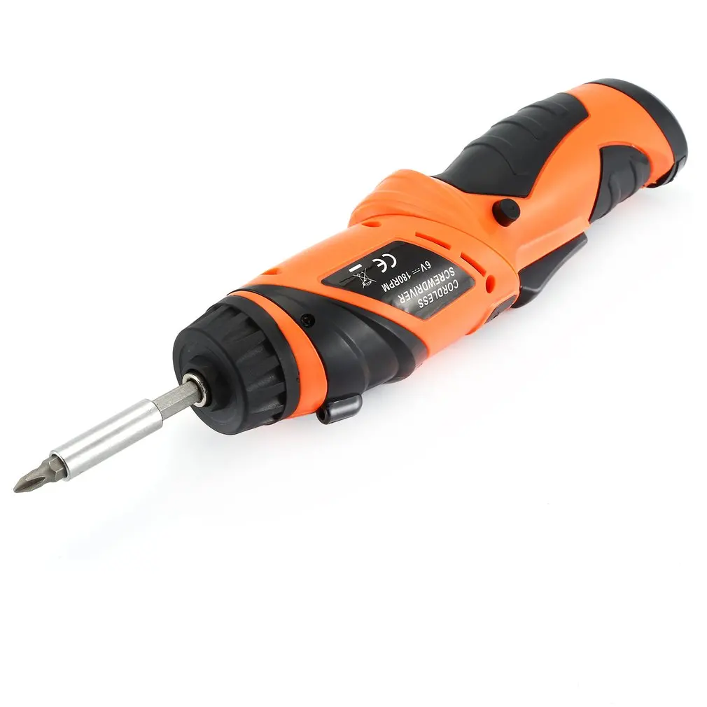 X-power 6V Cordless Electric Screwdriver Bits kit with LED Lighting Wireless Screw Power Driver Drill Power Tools