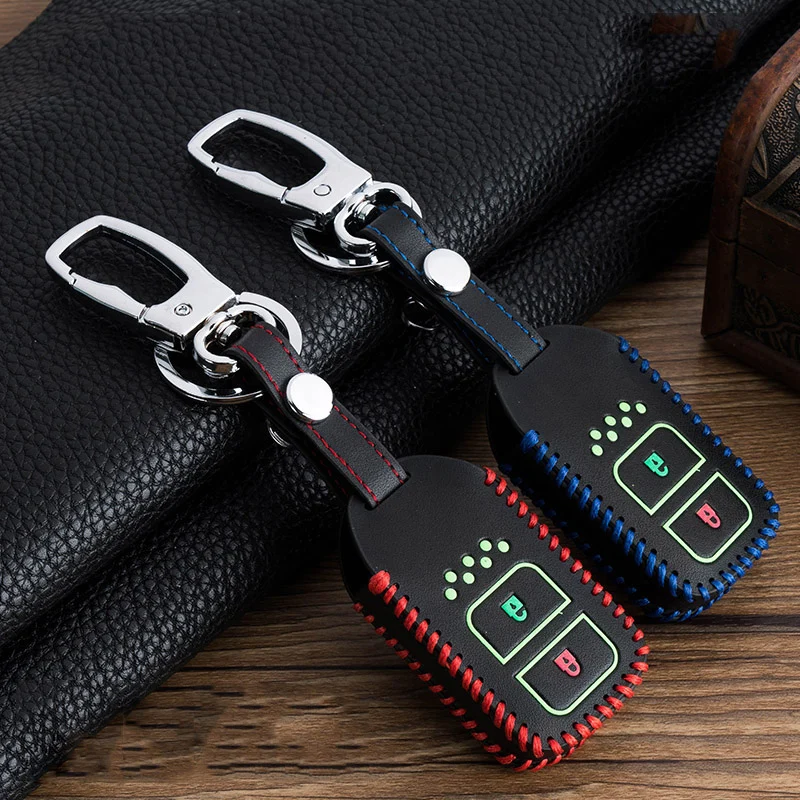 

2020 New Leather Car Key Case Cover Ring For Honda Accord Civic 10th Gen JADE VEZEL CRIDER CRV Car-styling Accessories