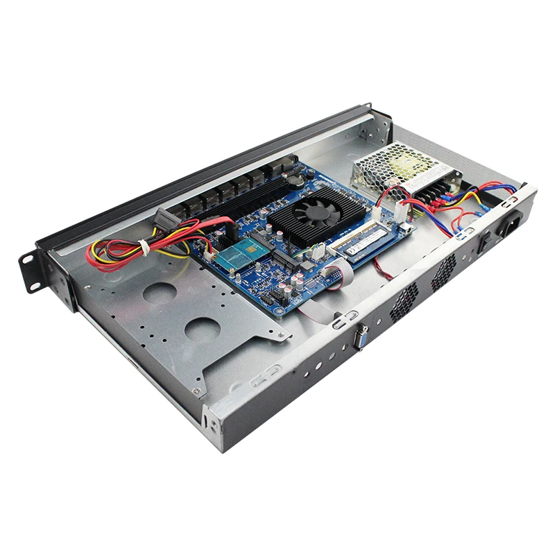 Fanless 6 LAN 1U Mini PC - In-tel 7th Gen I7-7560U Dual Core CPU, Windows 10/Linux, Industrial Computer for Gaming and Office Description Image.This Product Can Be Found With The Tag Names Barebone Mini PC, Computer Office, Mini pc intel