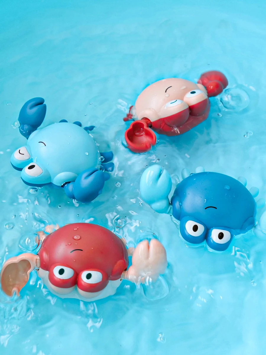 New Summer Bathroom Bath Shower Baby Clockwork Swimming Children Play Water Cute Little Duck Bathing Bathtub Toys For Kid Gifts
