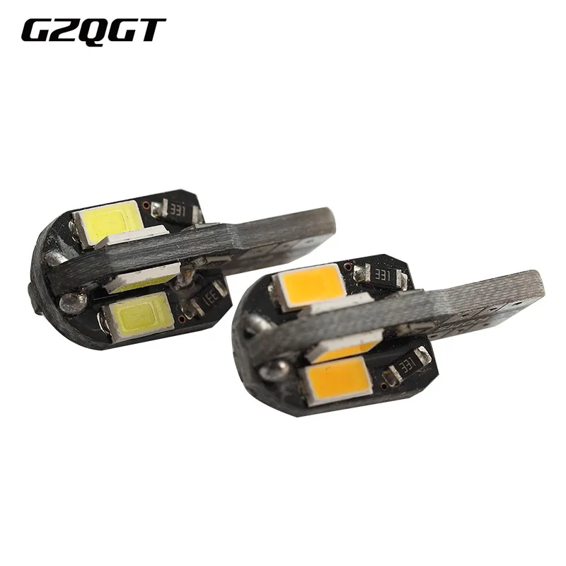 10 шт. T10 8SMD 2825 W5W 5630 5730 Светодиодная автомобильная лампа Canbus без OBC Ошибка Авто
