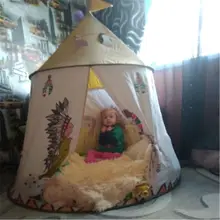 Детская Палатка Домик Портативный Замок принцессы 123x116 см дети вигвама палатка игровая палатка