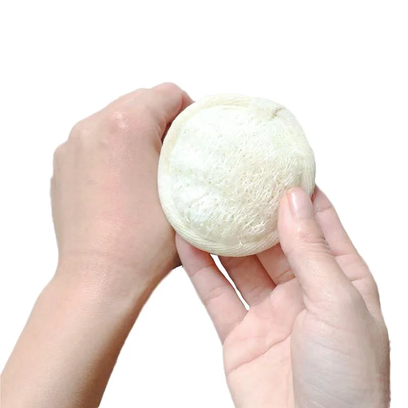 

100% Natural Loofah Sponge Manual Facial Cleansing Scrubber Handheld Pad 10 Packs Exfoliating Loofah Face Brush Cleanser